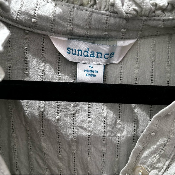 Sundance Mint Green Long Sleeve Top-Sm - Picture 3 of 5